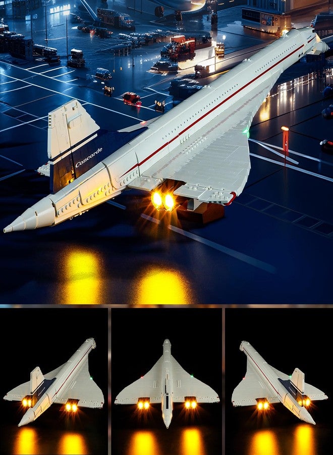 YEABRICKS LED Light for Lego-10318 Icons Concorde Building Blocks Model (Lego Set NOT Included) - Image 3